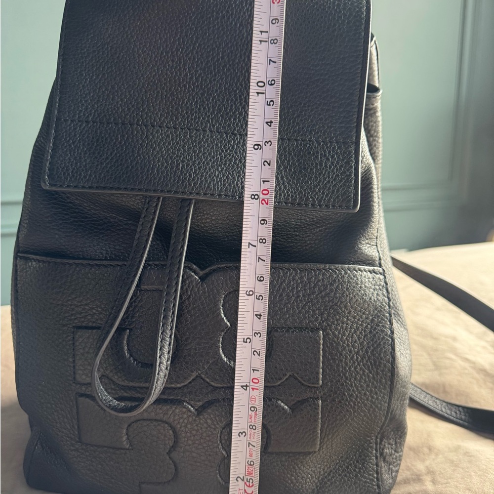 Tory Burch Black Leather Backpack - Picture 8 of 9